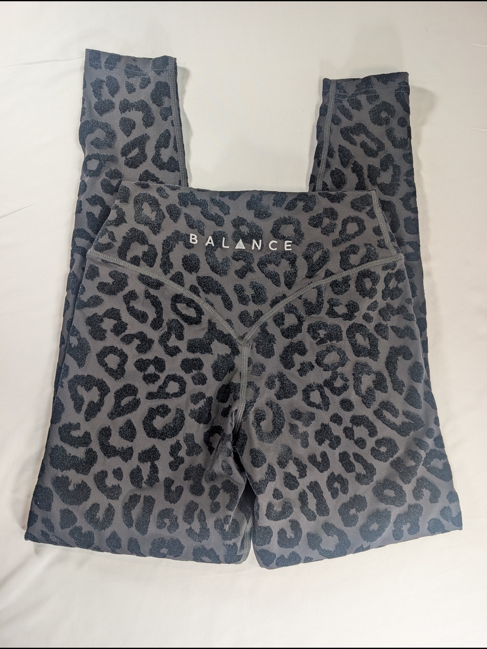 Balance Athletica Black Charcoal Leopard High-Waist Leggings